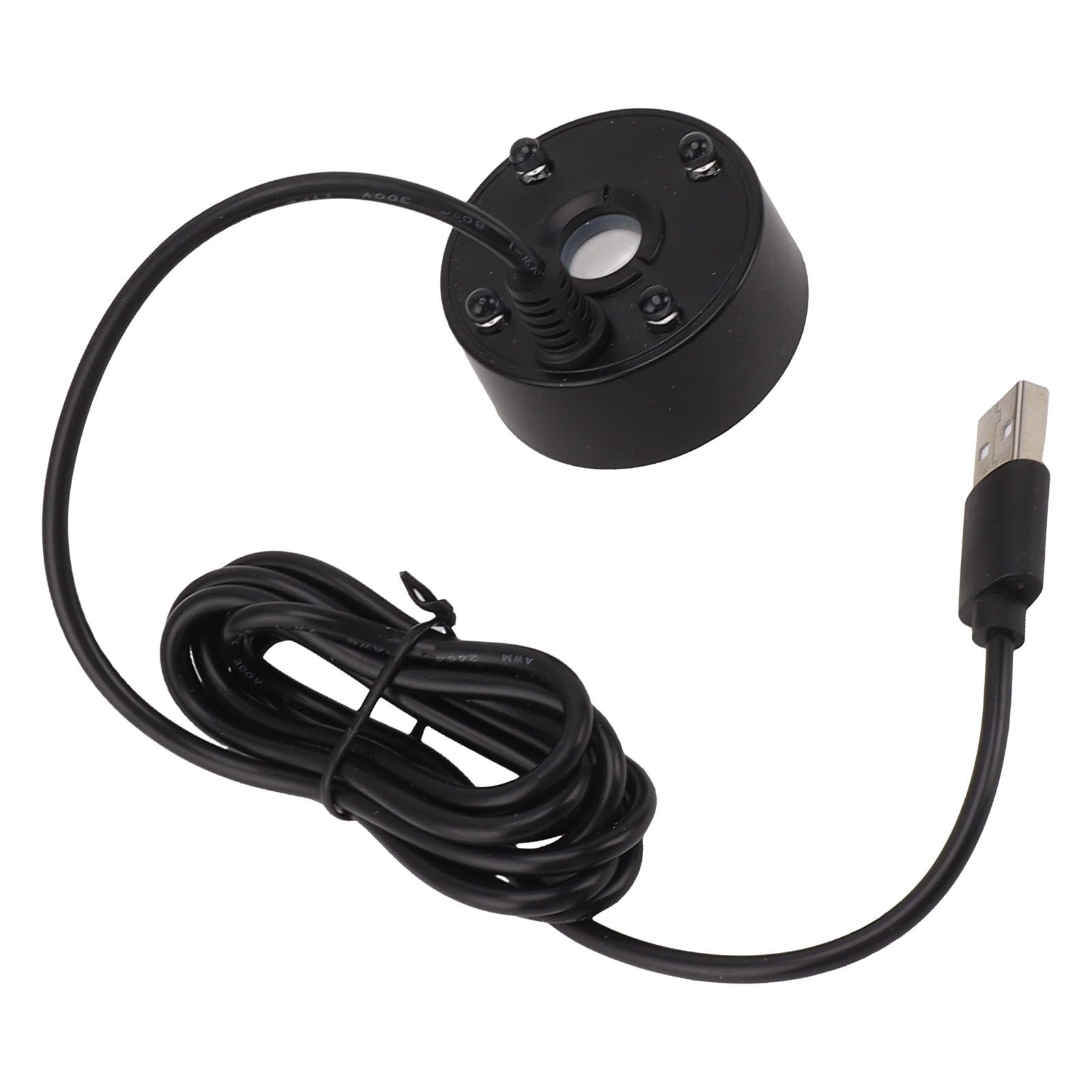 Mini Fog Machine, Mist Maker USB Colorful LED Lights Mist Maker Mist Maker Fogger for Fish Tanks, Vases and Rockery Decoration (Black)