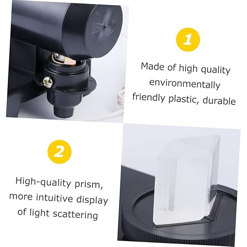 Miniatura 7 de PRETYZOOM 3pc vidrio triple para fotografía física óptica demostrador enseñanza espectro luz juguetes educativos