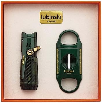 Lubinski Yeni Seri  akmak Ve Kesici Puro Seti Ye il