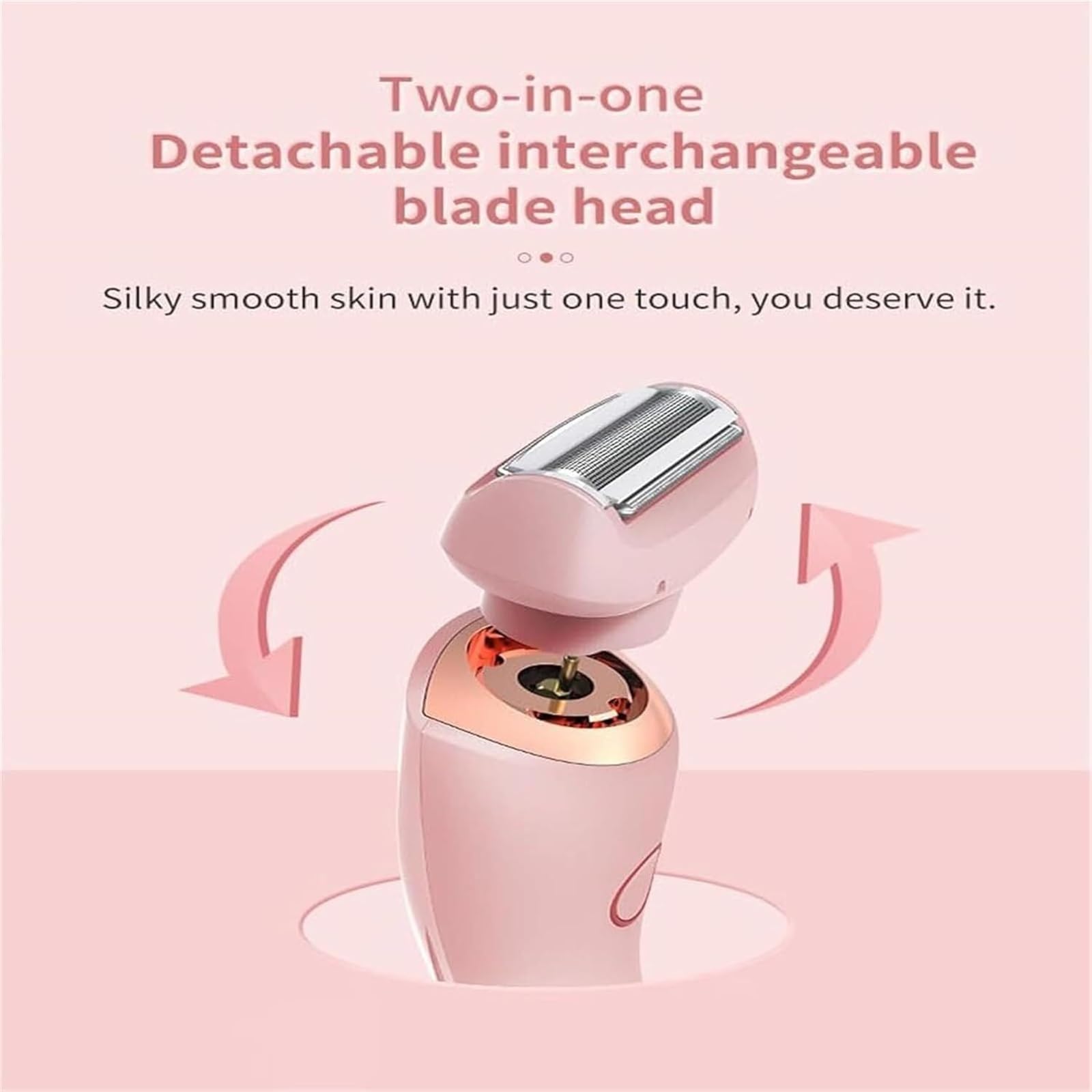 Rasoio da donna Silky Glide Pro 3.0, rasoio elettrico 2 in 1, rasoio elettrico IPX7, impermeabile, per bikini da donna, bagnato o asciutto (misto)