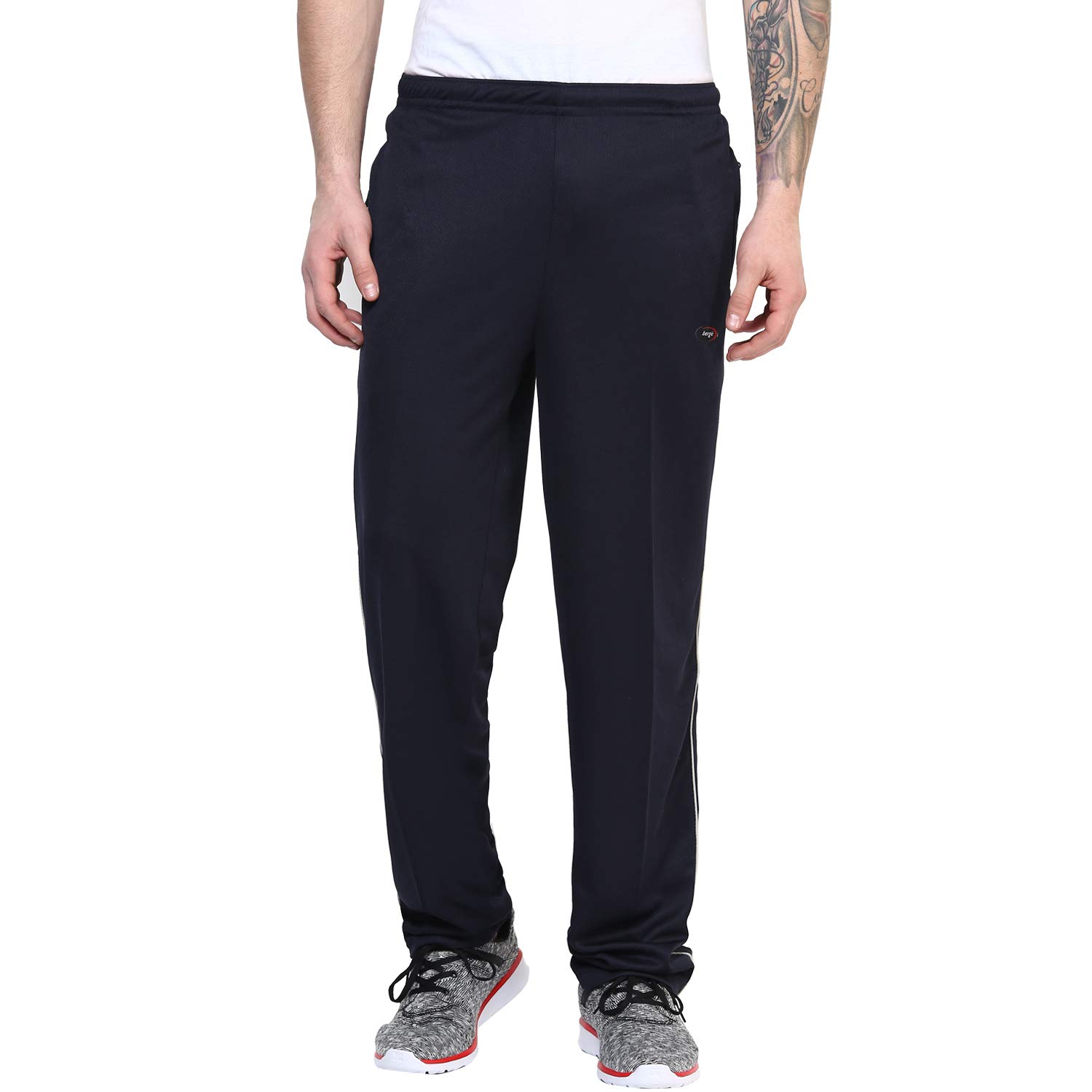 berge' Men's Regular Fit Polyester Track Pant (KD262-Big_Large)
