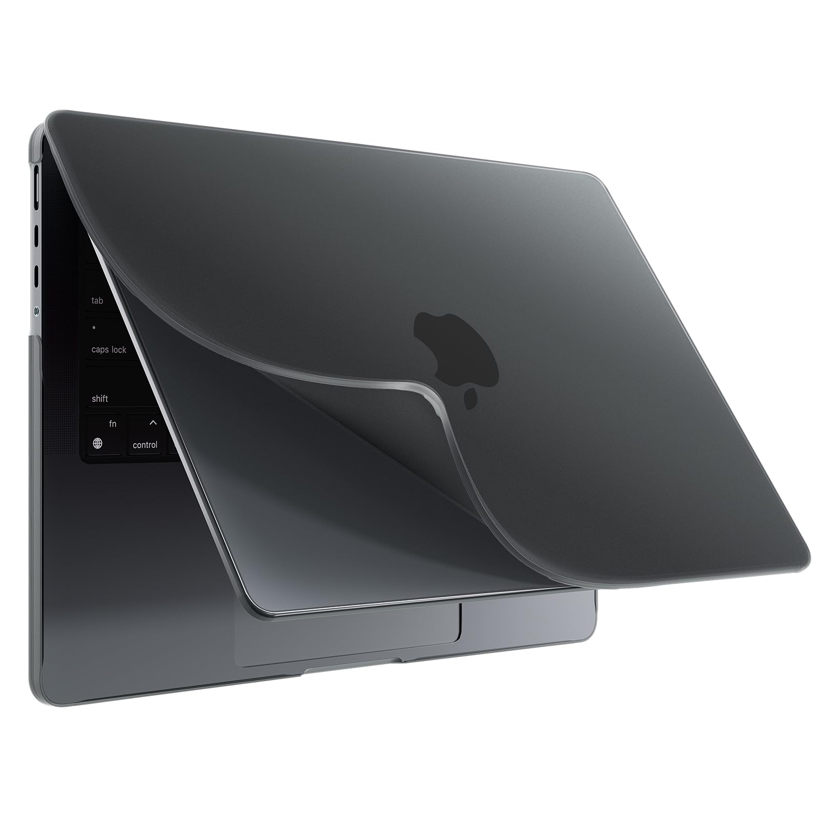 BlueSwan Funda Compatible con MacBook Pro 16 Pulgadas M5 M4 M3 M2 M1 2026 2024-2021, A3428 A3429 A3186 A3403 A2485 A2780 A2991 Pro/MAX, Carcasa PP Duradera Antirozaduras Case - Negro Mate