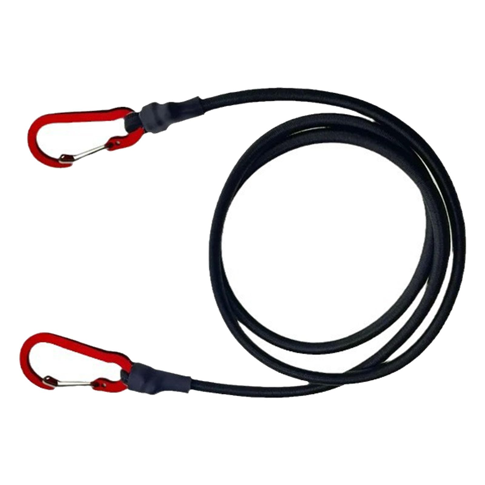 Elastics Bungee Strap with Carabiner Hook for Camping, Bungee Cord Cycling Luggage Packing Tension Rope with Rubber Tensioner with Hook