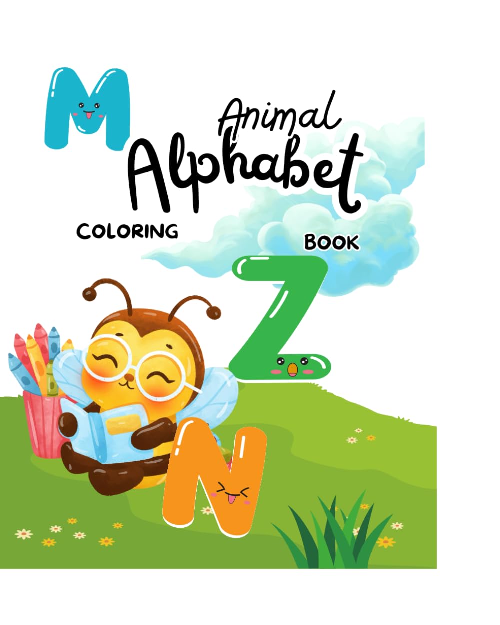 Animal Alphabet: ABC coloring book