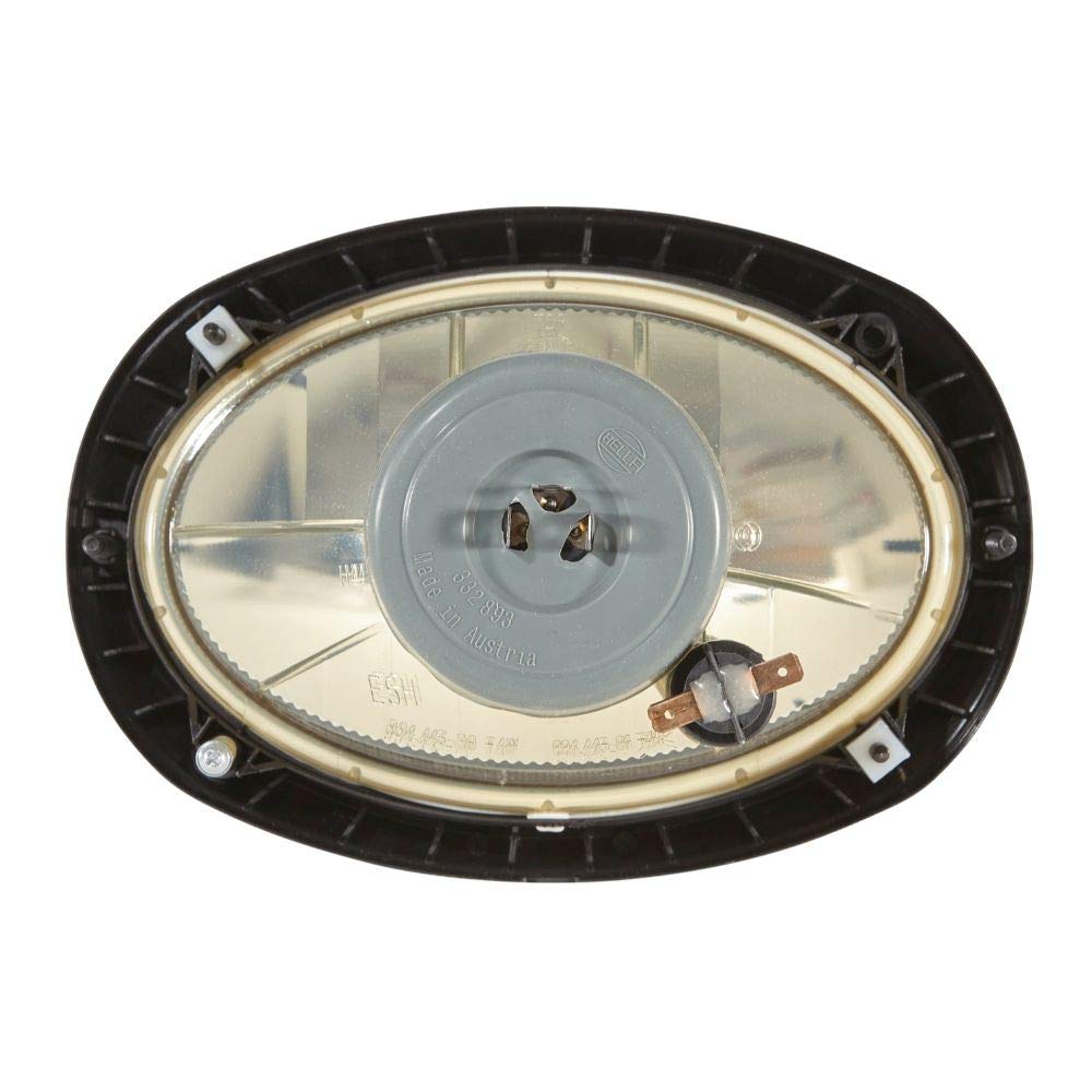 HELLA Halogen Reflektor - Oval 120 - 12V - owalny - Liczba referencyjna: 12.5 - ECE - Szyba rozpraszająca gładka - Wtyczki: męski - z prawej/z lewej - 1AB 996 157-091
