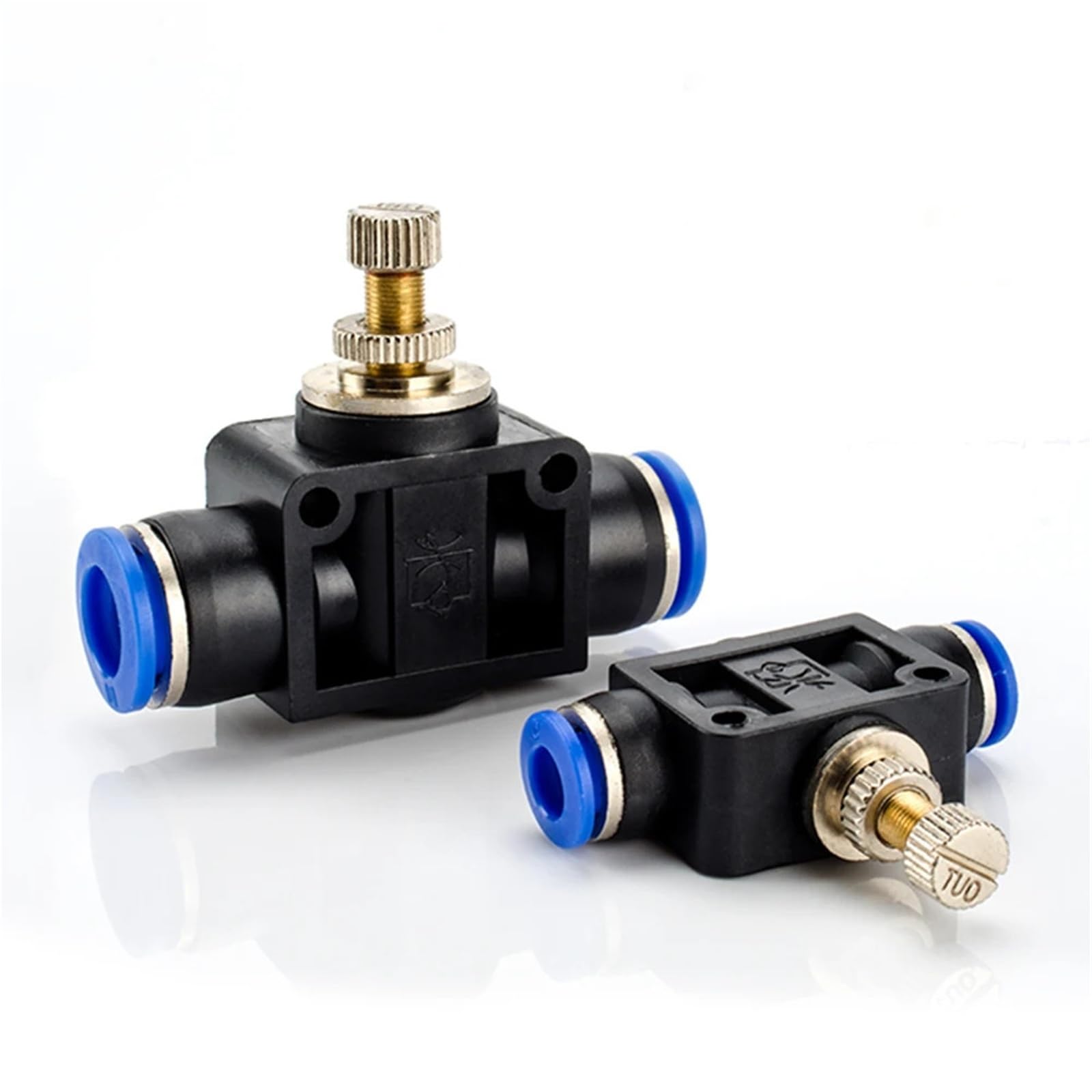 SA SA-6 - Válvula de acelerador de conector rápido neumático para regulación de velocidad, manguera de agua, 4 mm, 6 mm, 8 mm, 10 mm, 12 mm, 1 unidad