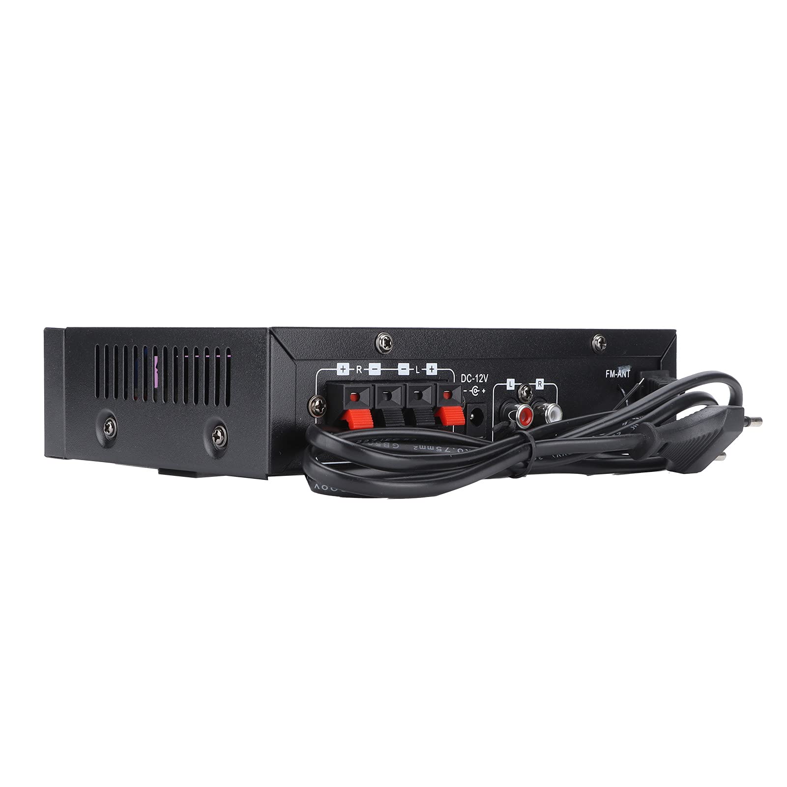 Amplificador Digital Inteligente con Control Remoto Compatible con MP3 USB y Radio FM Estéreo para Casa o Coche con Sonido Claro y Potente
