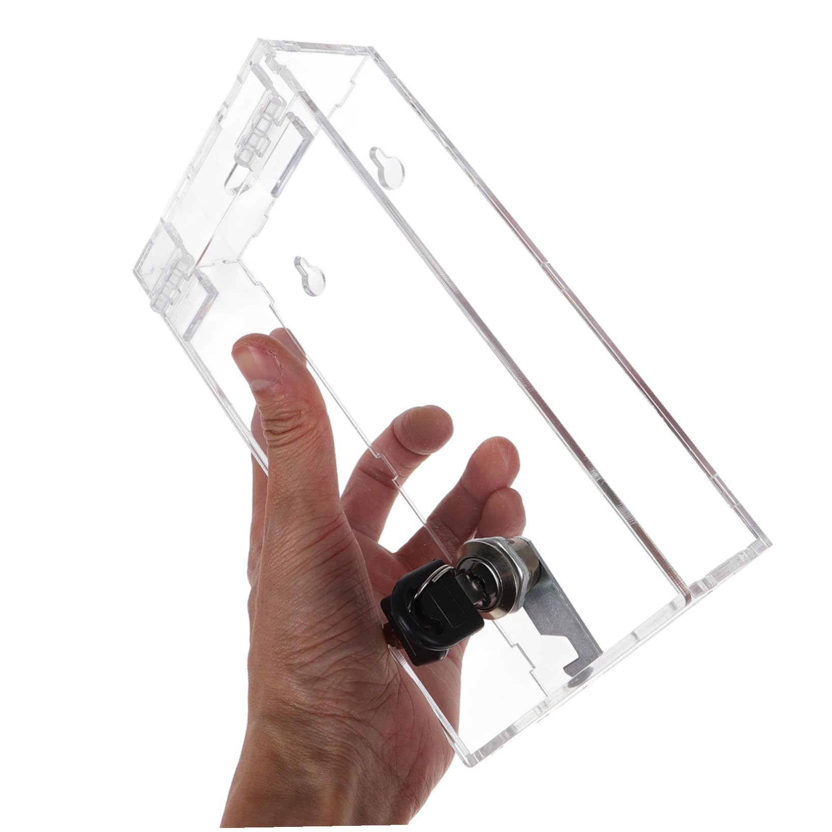 Boîte de Verrouillage Pratique pour Téléphone Portable en Acrylique Transparent, Légère et Facile à Transporter, pour Bureau ou École Style Aléatoire