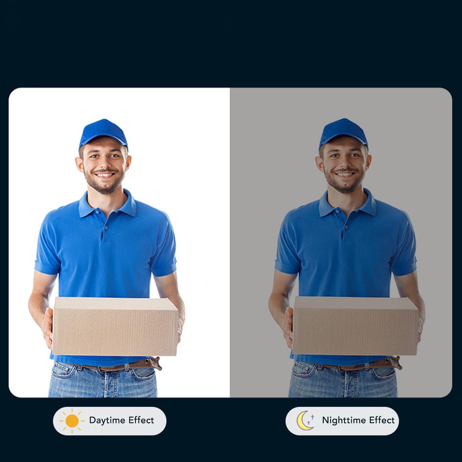 BuyWeek Timbre de Video Inalámbrico Timbre Inalámbrico con Cámara, 640 X 480 4,3 Pulgadas Impermeable para Doméstico