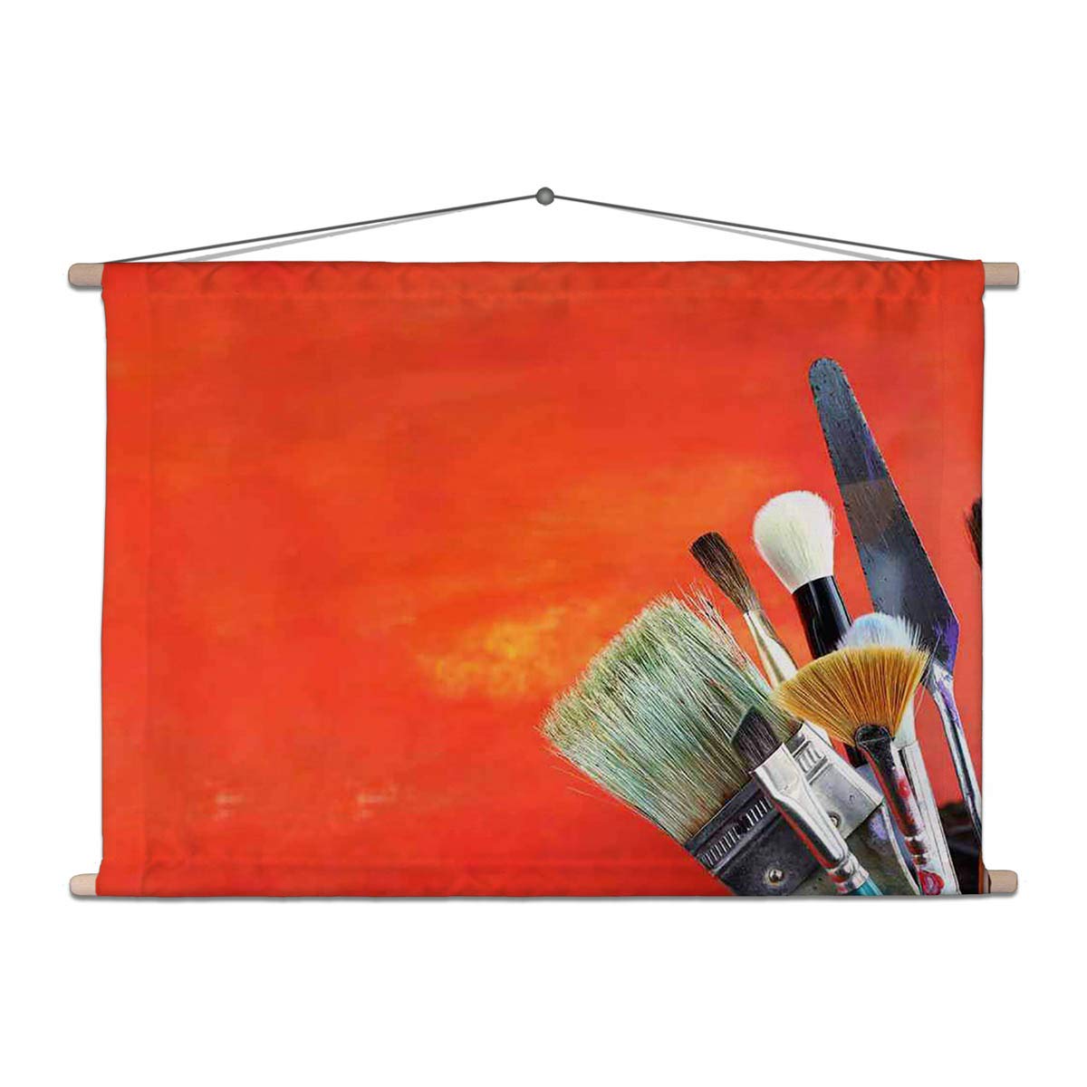 ArtzFolio Paintbrushes Canvas Fabric Painting Tapestry | Wall Art Hanging 30.1 x 20 inch (76 x 51 cms)