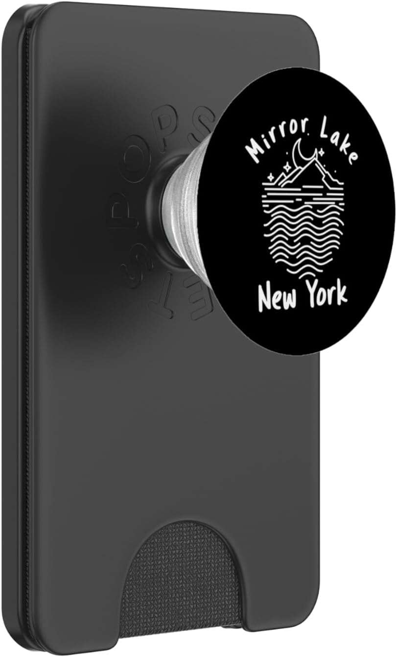 Mirror Lake Adirondack Mountains New York PopSockets PopWallet for MagSafe