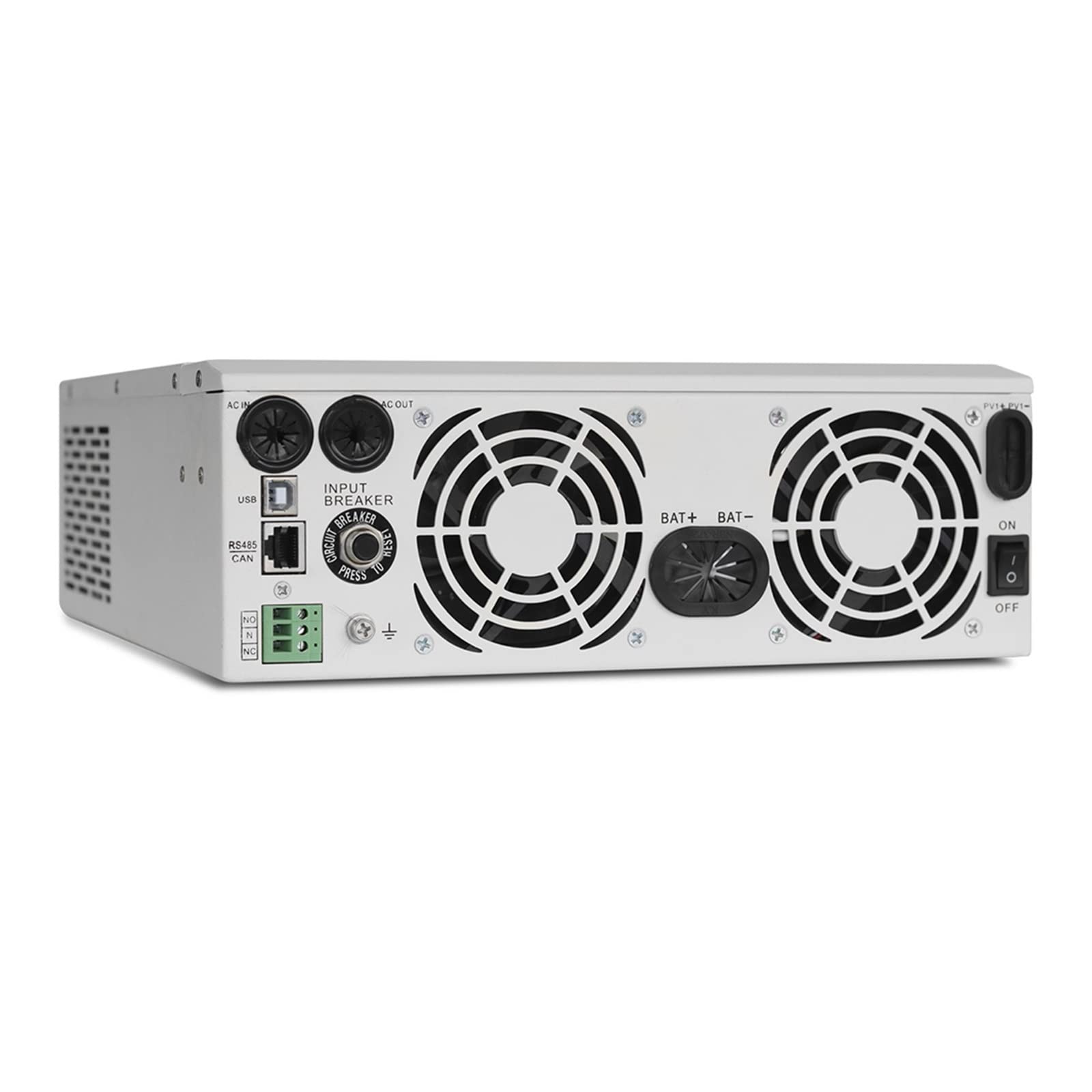 Onduleur Hybride Solaire 5kw, 80a, 48V, 110v, 120vac, Hors réseau, 500v DC, Tension d'entrée PV avec WiFi