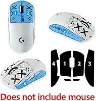 Vista 6 de Paneles laterales de ratóncinta de agarre antisudor para Logitech G Pro X Superlight de segunda generación inalámbrico para juegos (negro)