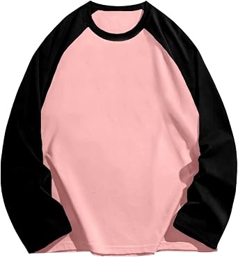Long Sleeve Men's Solid Black T-Shirt, Fashion, Round Collar, Comfortable, Funny T-Shirt, Sweat Absorbent, Quick Drying, V-Neck, Innerwear, Large Size, Cut and Sewn, Long T-Shirt, Casual, Work or