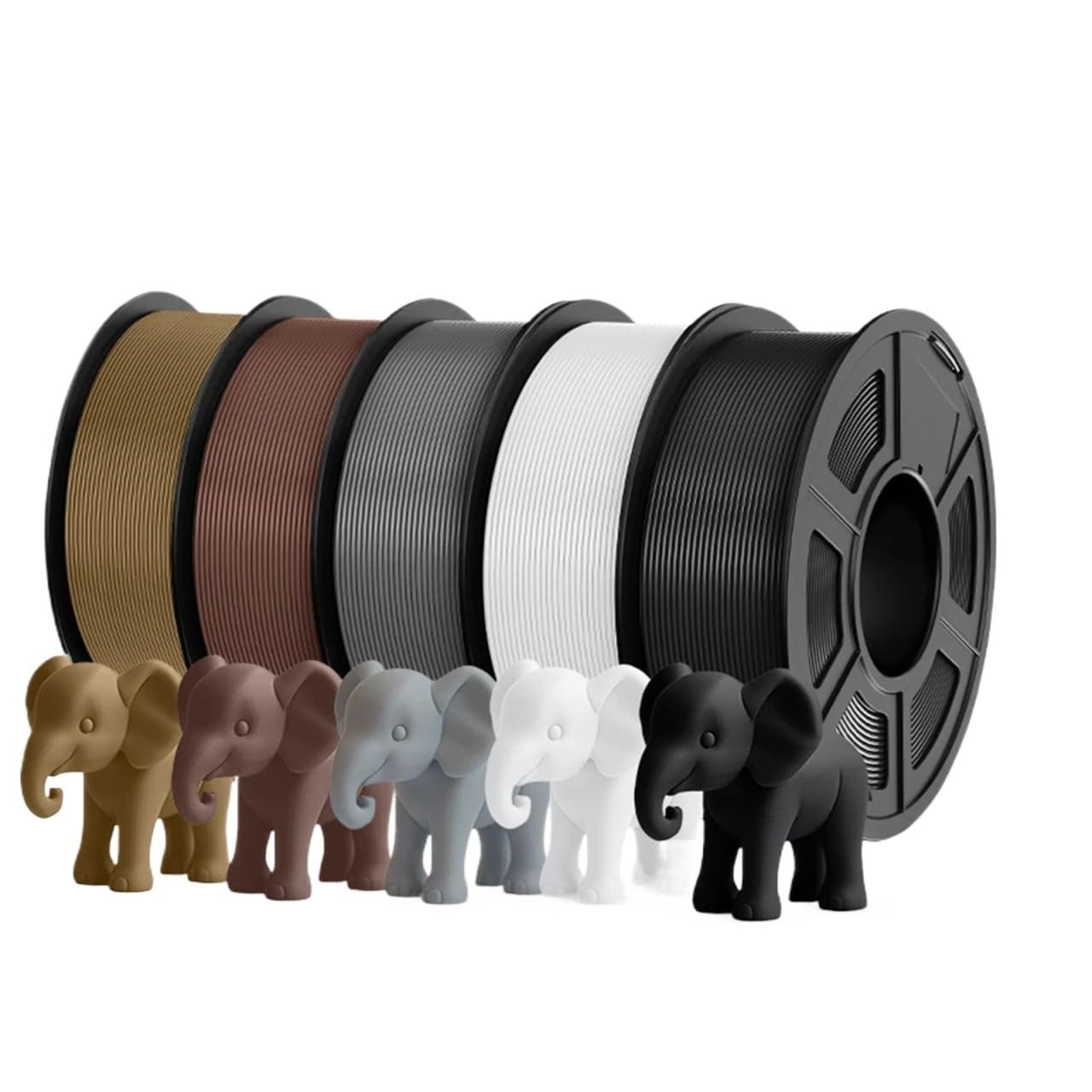 3D-Drucker Filament 3D-Drucker-Filament 5 kg, 1,75 mm, PETG, mehrfarbiges Kombinationsset, FDM-Materialien, DIY(PETG 5TP)