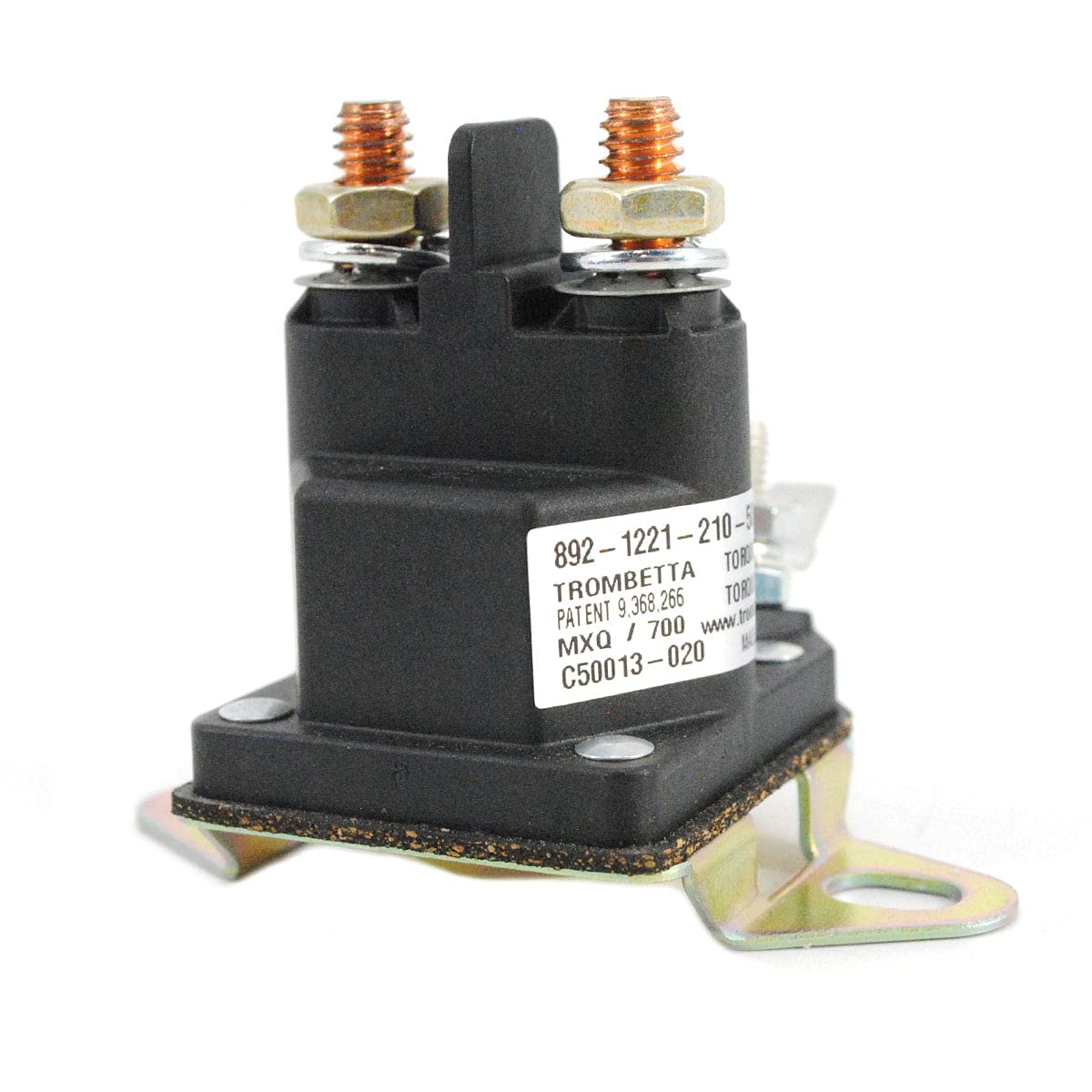 Grasshopper Mower Switch Solenoid Relay 4 Post, Starter Relay Solenoid Switch for Mowers Equipped with B&S Engines, Genuine Replacement Part, OEM 184251