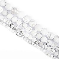 Vista 149 de 200 cuentas redondas y sueltas de cristal de cuarzo gris natural de 0.32 pulgadas (8 mm) para joyería y manualidades