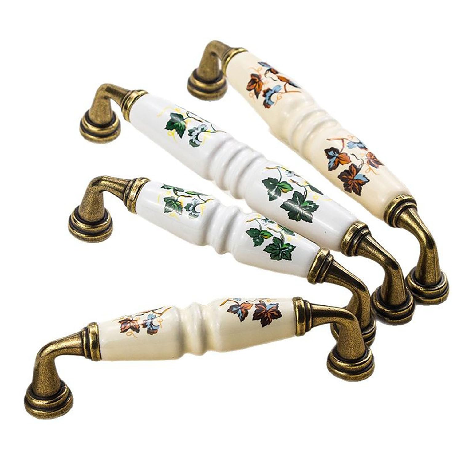 Zestaw 2 ceramicznych uchwytów do szafek