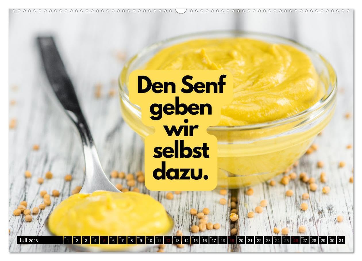 Komm Kaffeesatz lesen! (hochwertiger Premium Wandkalender 2026 DIN A2 quer), Kunstdruck in Hochglanz