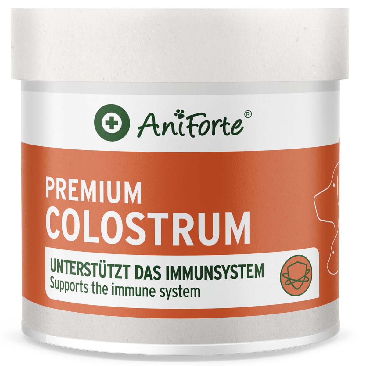 AniForte Premium Colostro per cani e gatti 100g di polvere - Primo latte naturale, supporta il sistema immunitario e il tratto gastrointestinale, immunoglobulina G in qualità alimentare, colostro