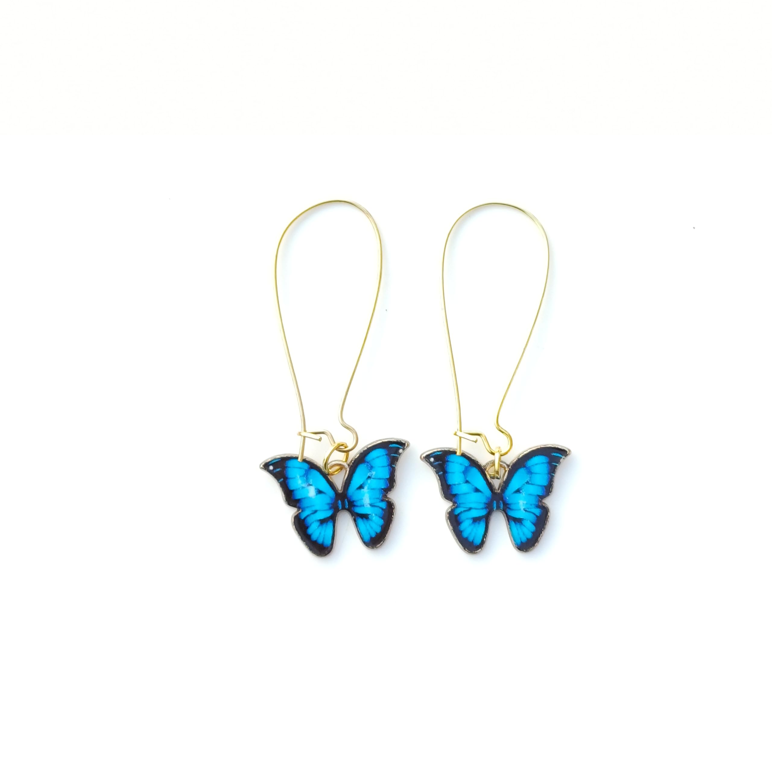 Shilpmart Charm Girl Gifts Bright Colourful Blue Butterfly Women Girl Hook Drops Earrings (B0CQRFYWPL) Amazon Price History, Amazon Price Tracker