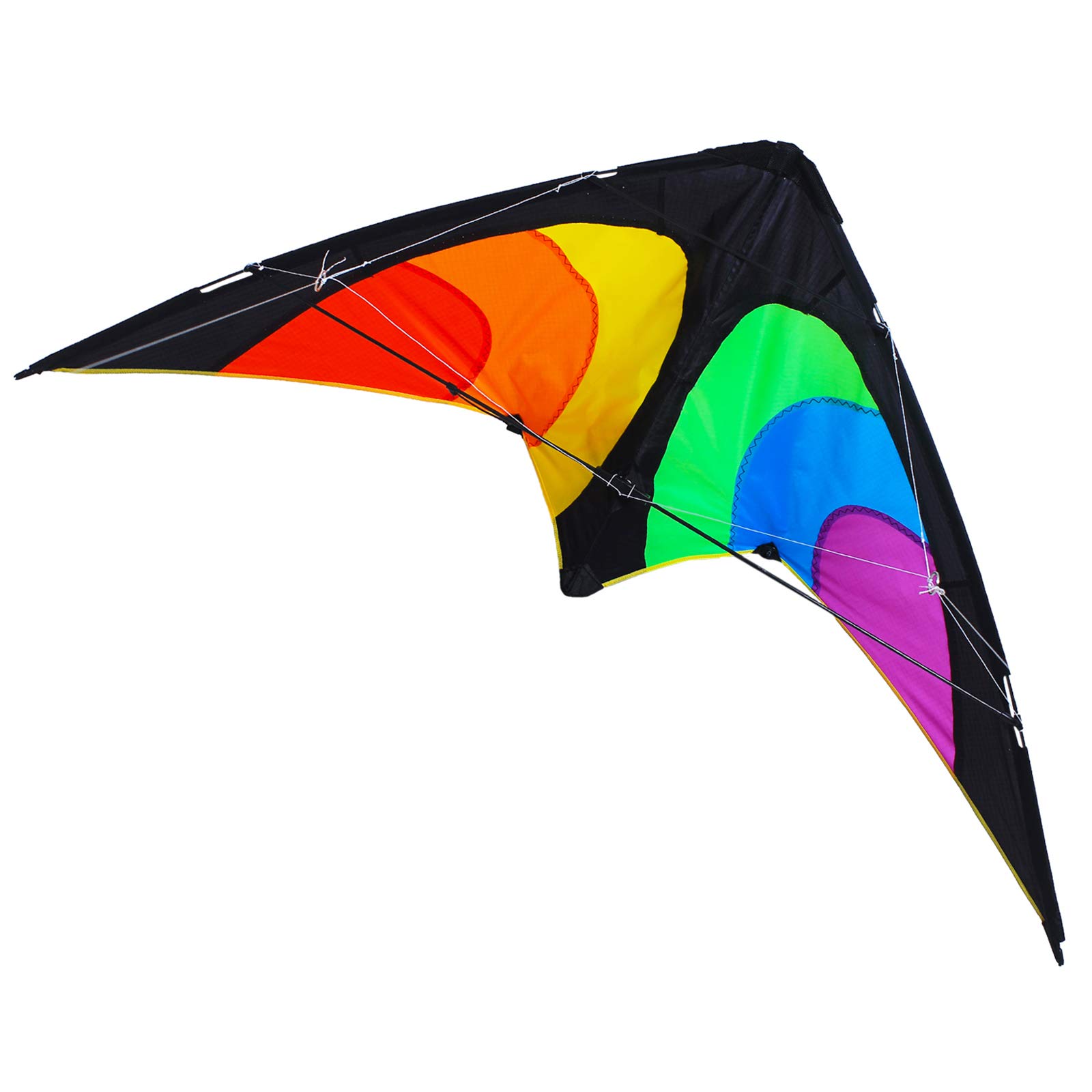 ZHUOYUE Dual-line Stunt Kite 51 Inch Wingspan, Professional Sport Kites for Adults Outdoor Sport with Kite Line, Handle and Storage Bag