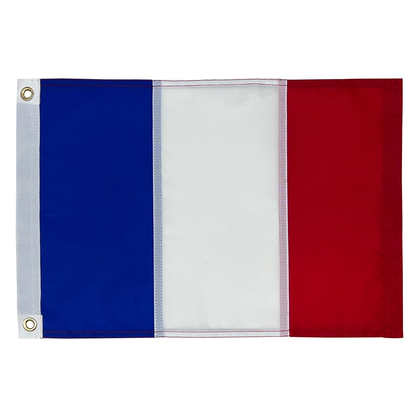 Flagolden French Flag 12x18 inches Small Flag of France for Boat Car UTV, Vivid Color France Flags National Country Banner with 2 Brass Grommets — image 1