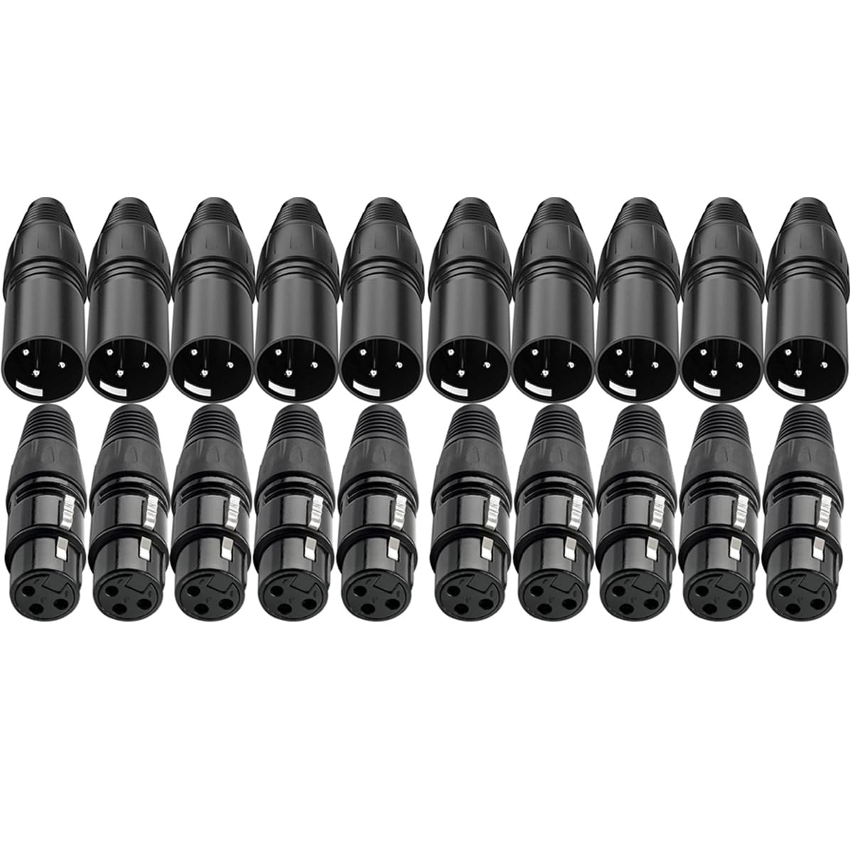 DEVICE OF URBAN INFOTECH XLR Connectors, 3 Pin Male & Female for Microphone Audio Socket, High Conductivity & Ultra-Low Noise Solder Connector (Pack of 20)-image-20
