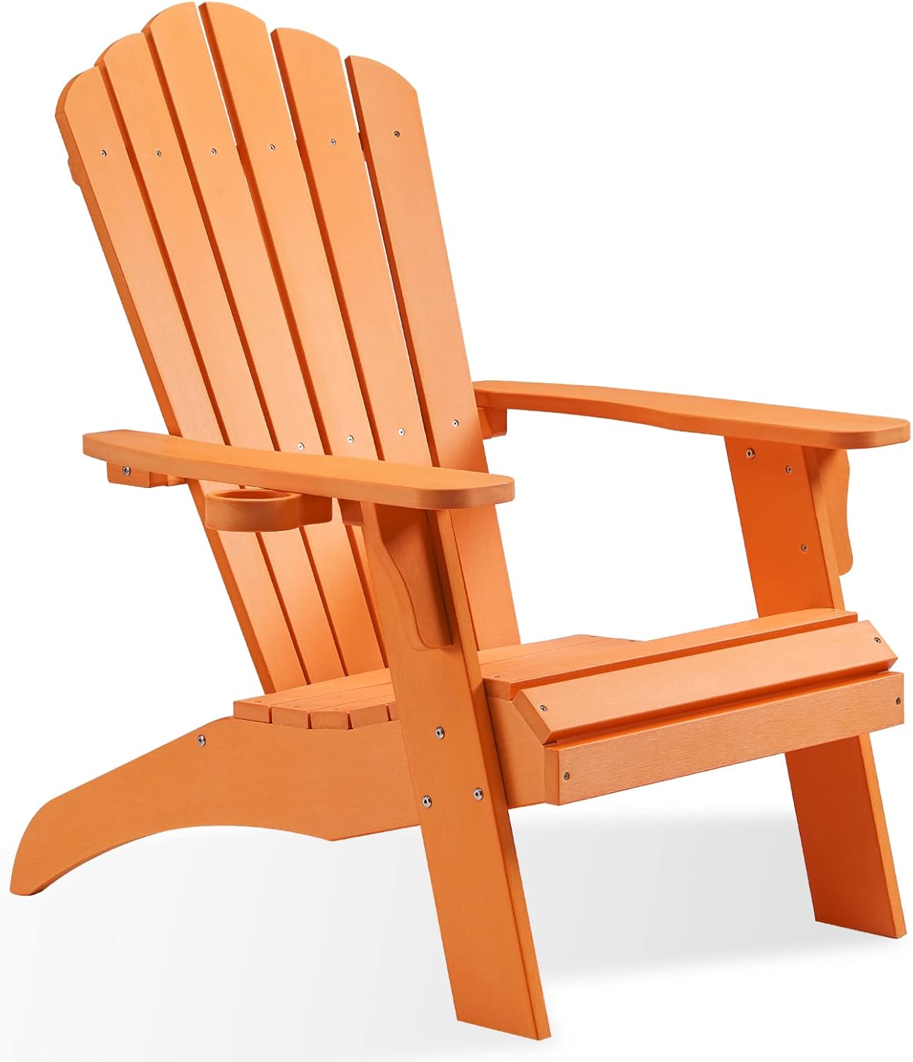 Psilvam Adirondack Chair, Oversized Poly Lumber Fire Pit