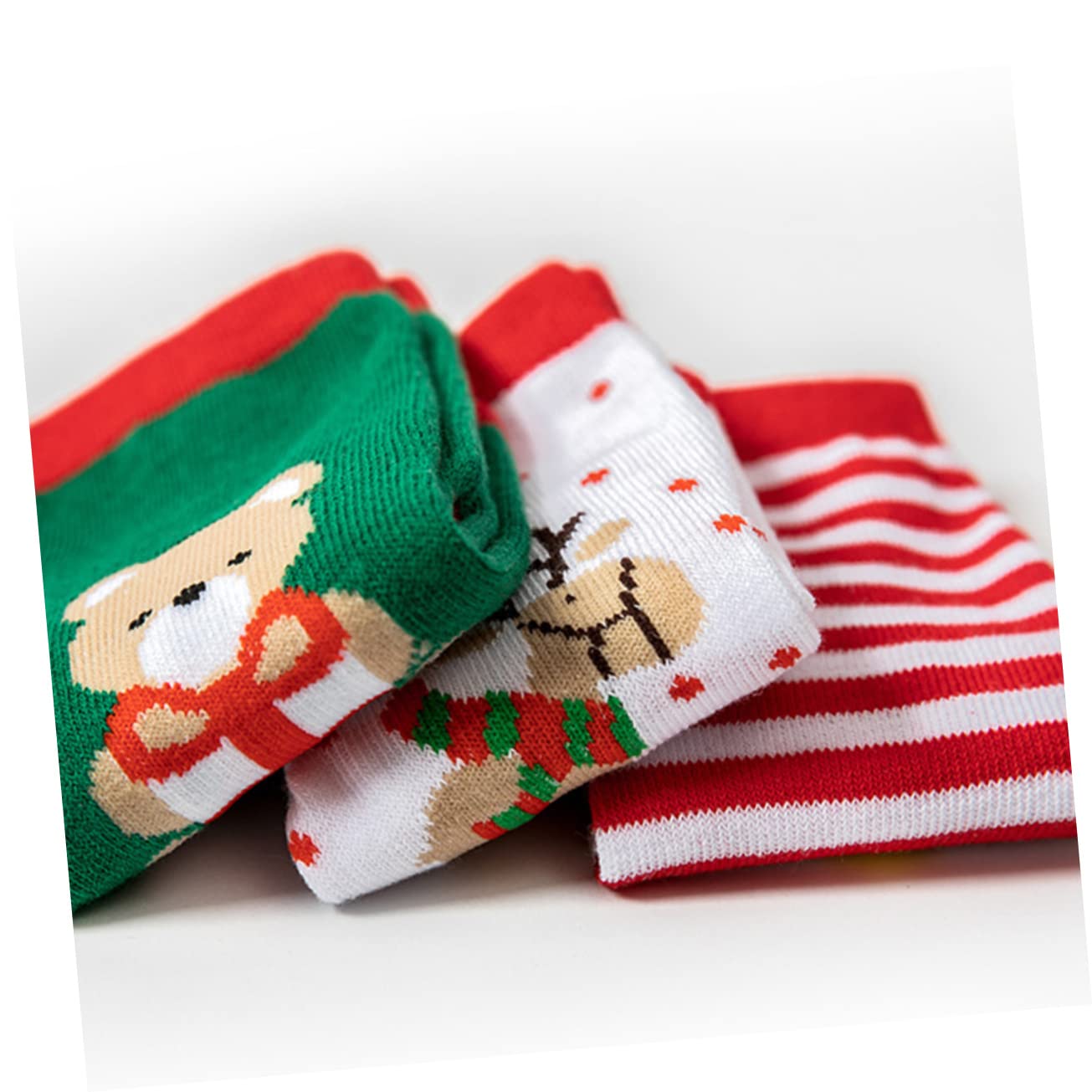 GALPADA 3 Set Di Calzini Di Natale Per Bambini Set Di Calzini Caldi Con Motivo Natalizio in Cotone Traspirante Per Ragazzi E Ragazze 5 Paia * 3