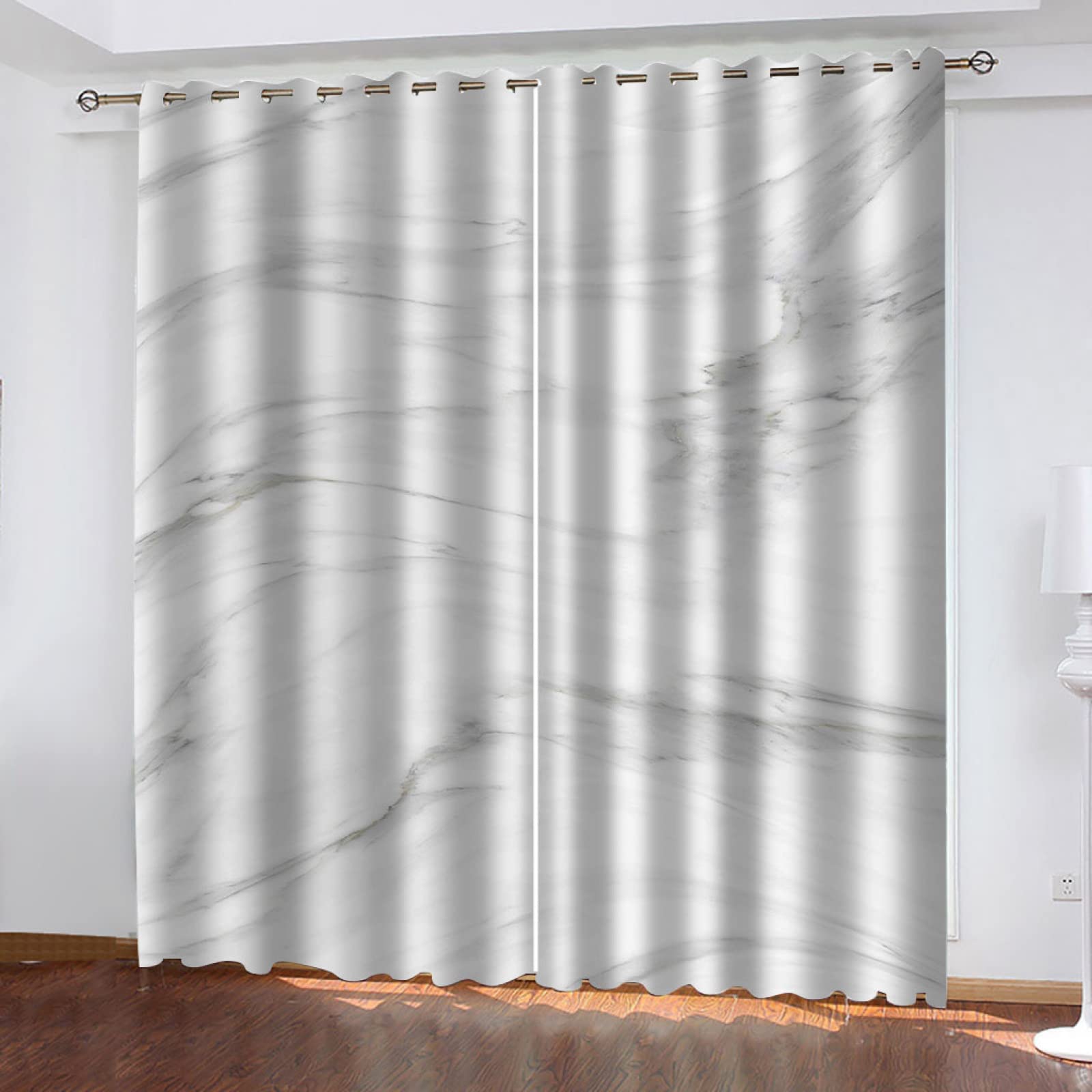 Vorhang Blickdicht Verdunklungsvorhänge Gardienen 2-SetMuster 150x166cm