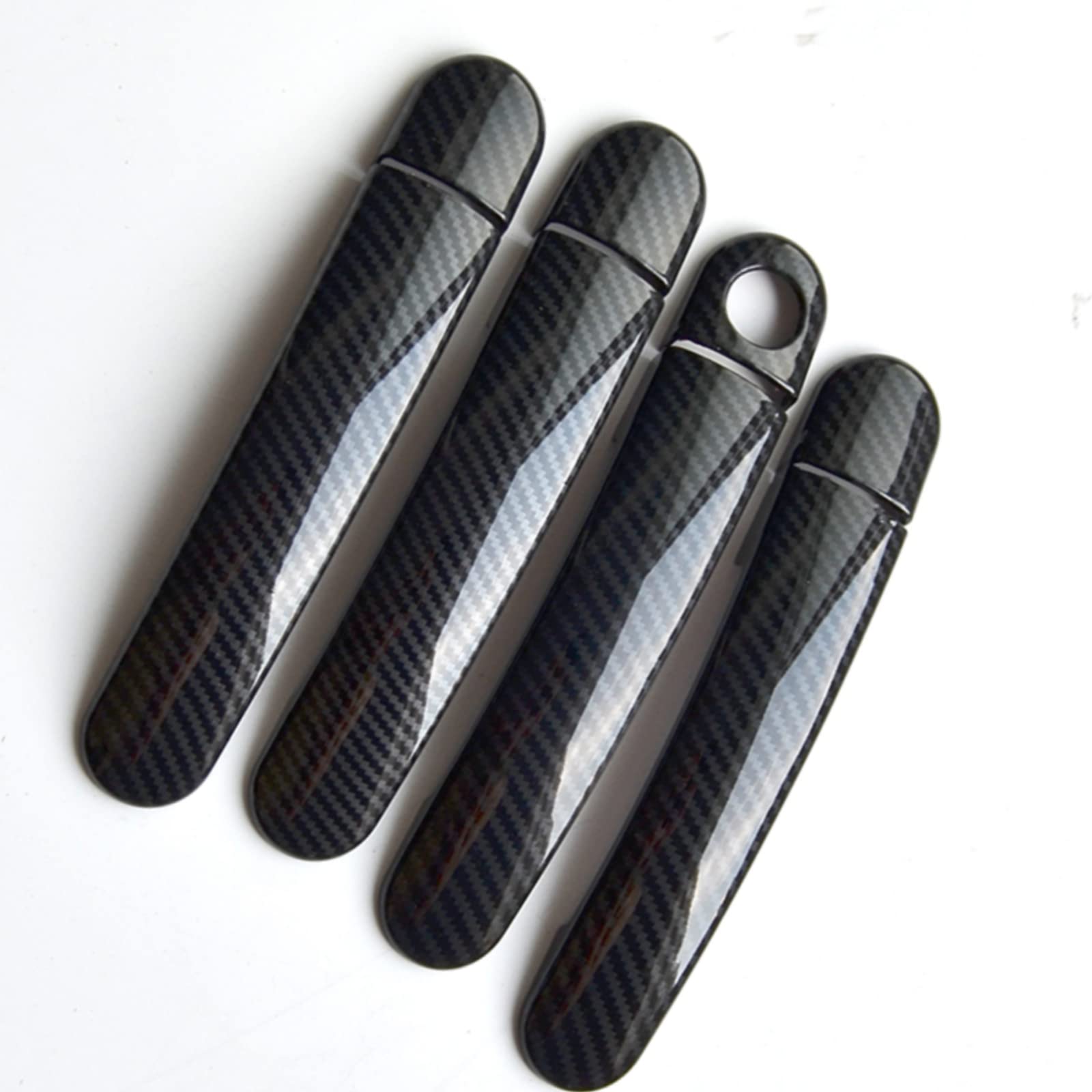 Enjoliveur de poignée chromé pour VW Gol G5 G6 avec protection de serrure en carbone