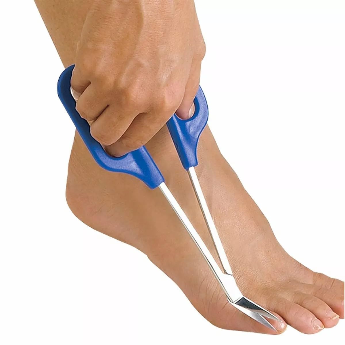 Long Handled Toenail Scissors for Thick Nails, 8" Angled Tip Ingrown Toe Nail Clippers for Thick Nails, Heavy Duty Long Handled Toe nail Scissors for Thick Nails, Podiatry Tools for Elderly, Back Pain