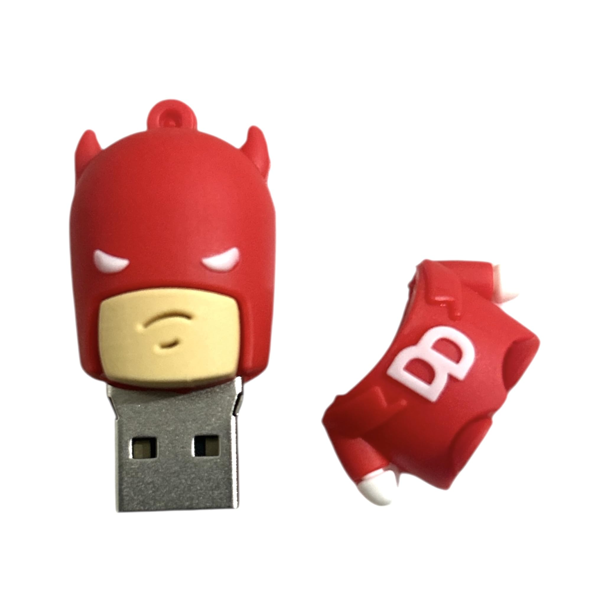 CleverlyGifted_64GB_Novelty Superhero USB Flash Drive, Red Character Design, Removable Cap, 1Pc-image-18