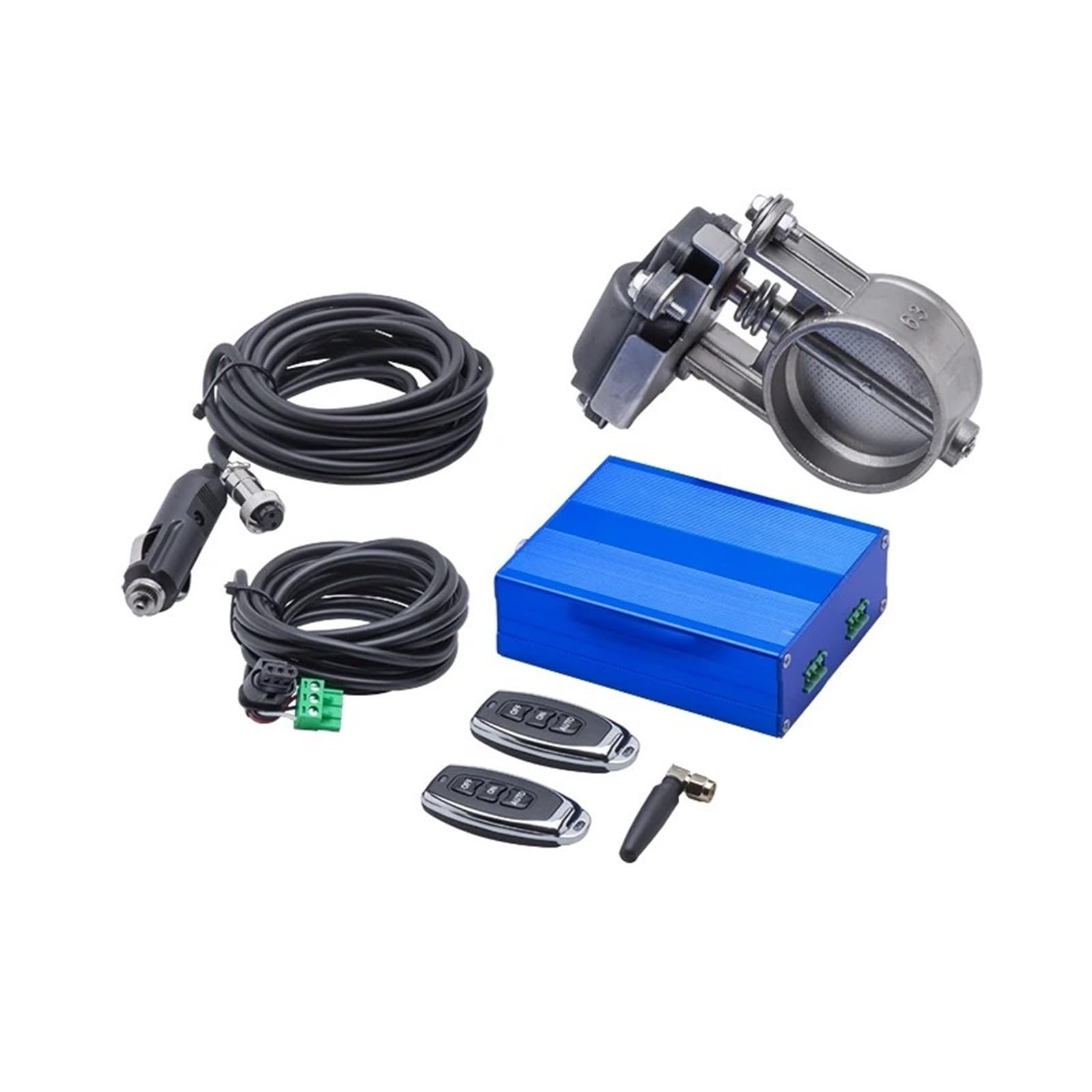 Universal 2.0&2.36&2.5&2.75&3.0inch Size Exhaust Cutout Valve Electric Valve Control with Remote Control EGR Valve Exaust Gas Recirculation Valve