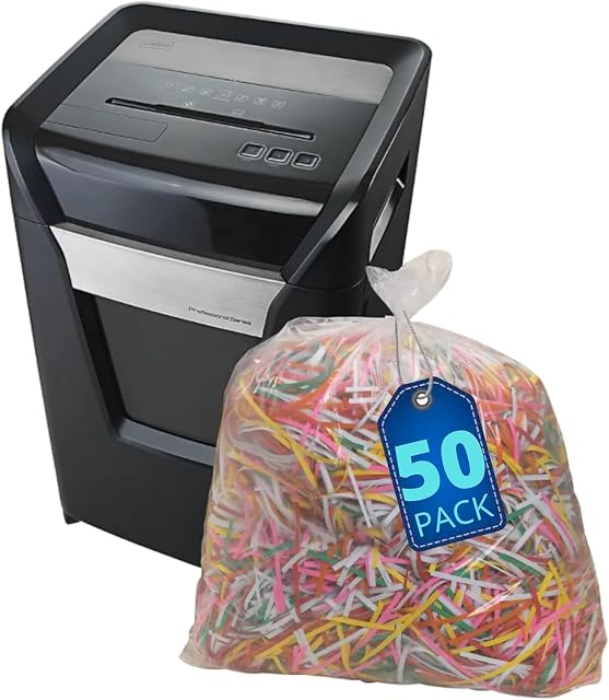 1InTheOffice Sacs de déchiqueteuse 15.8 Gallon, Sacs à déchets de broyeur 15.8 Gal., 50/Box