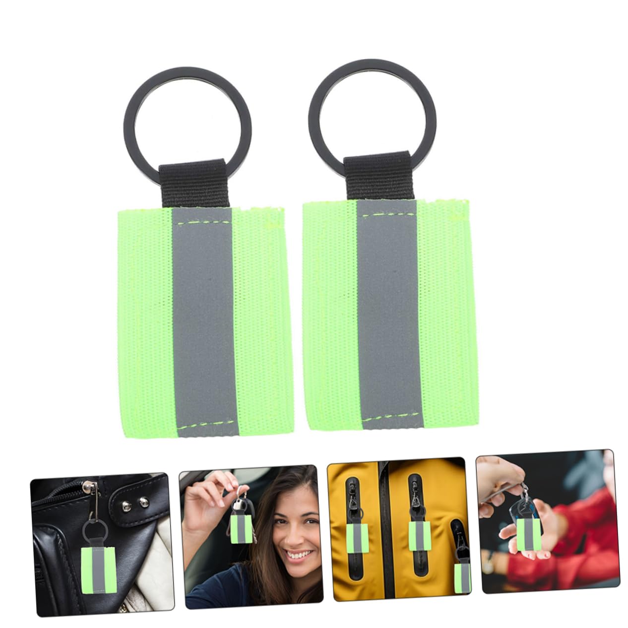 BESPORTBLE Piezas Llavero Reflectante del Bolso Llavero De Advertencia Reflectores Colgantes Colgantes Reflectantes Bolso Colgante Llavero para Hombres Llaves De Coche Mochila