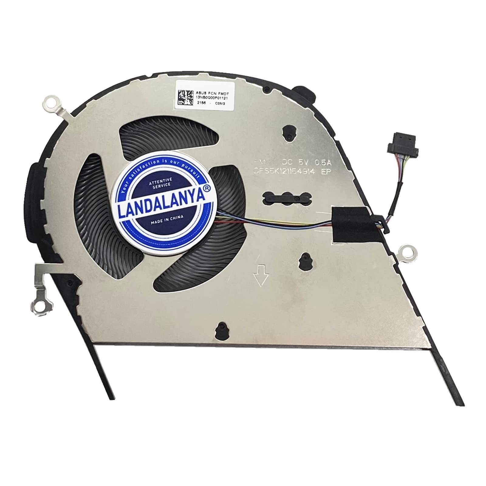 Replacement New CPU Cooling Fan for ASUS VivoBook V4050F X421 FL/FA M433L A413 S14 S433 S432 S435 ‎S435EA-BH71-GR Series NS85C45-19J09 13NBQ00P01121 DFS5K121154914 FMDT DC 5V 0.5A