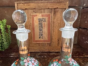 Amazon.co.jp: 雛徳利 ウランガラス 雛道具 和ガラス