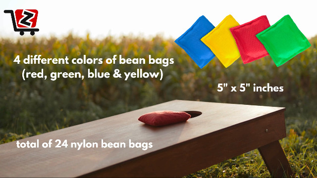 Amazon.com: Super Z Outlet Nylon Cornhole Bean Bags Toy Set Sack