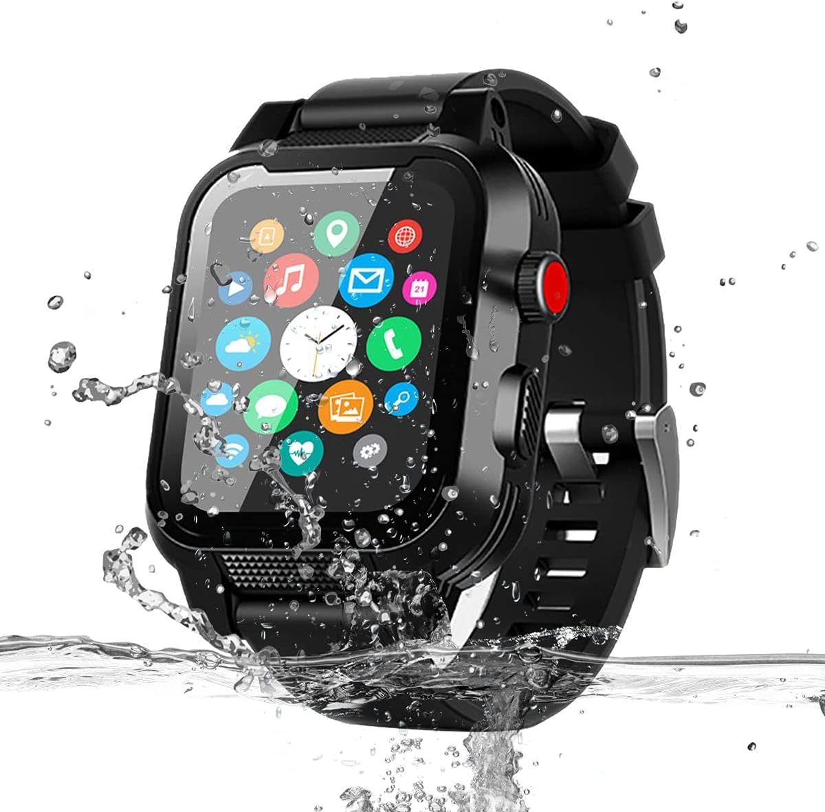 MIZUSUPI for Waterproof Apple Watch Case 42mm 45mm 44mm