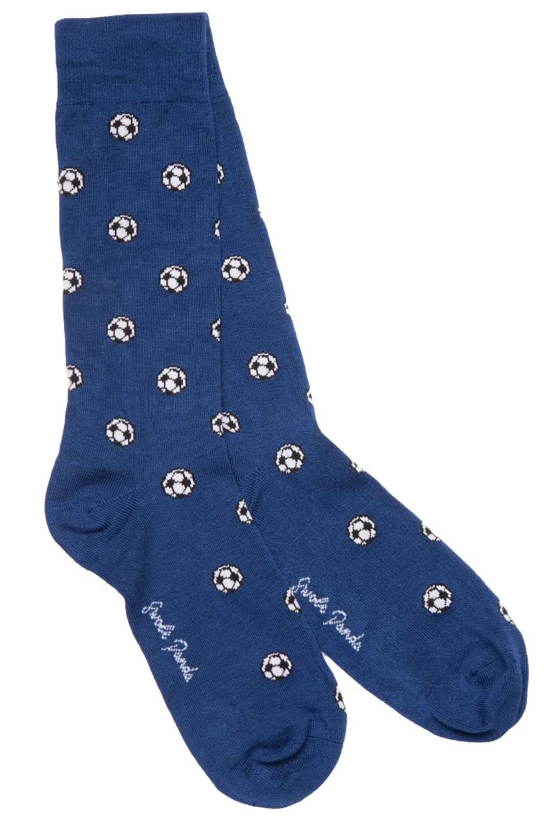 Swole Panda Bamboo Socks UK7-11 - Blue Football Mens Socks