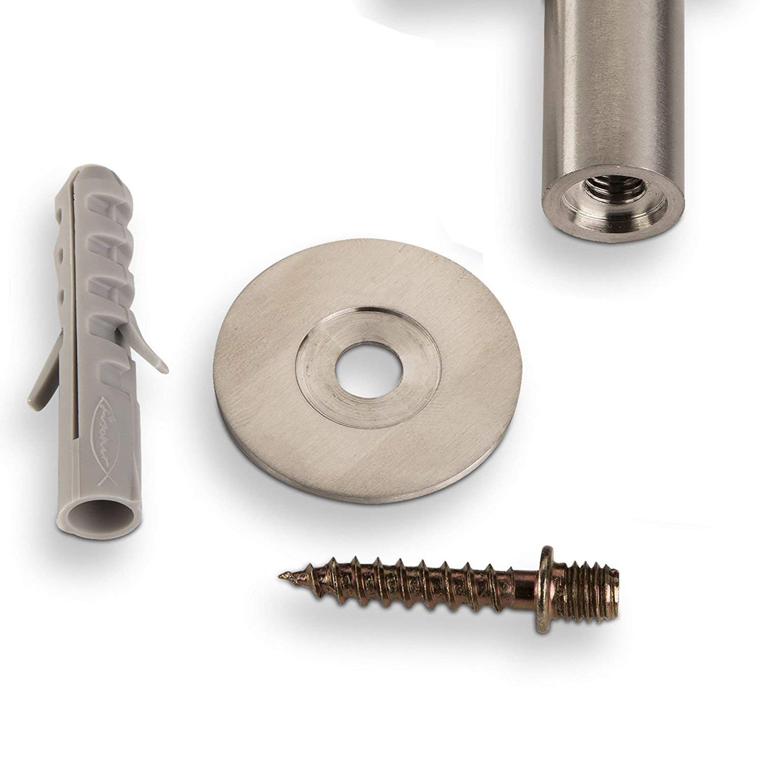 Garderobehaak RVS voor buis 32 mm