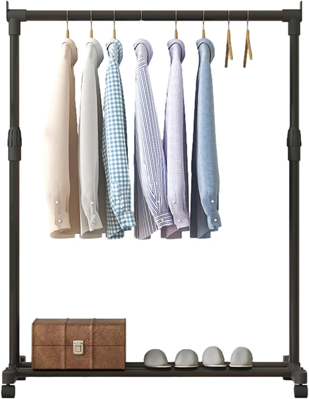 Garment Rack Adjustable Height Garment Rack, Home Single Garment Rack