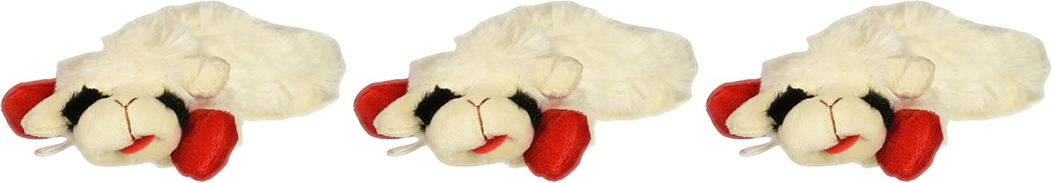 CLASSIC MEDIA Multipet 6Inch Lamb Chop Dog Toy, 3 Pack