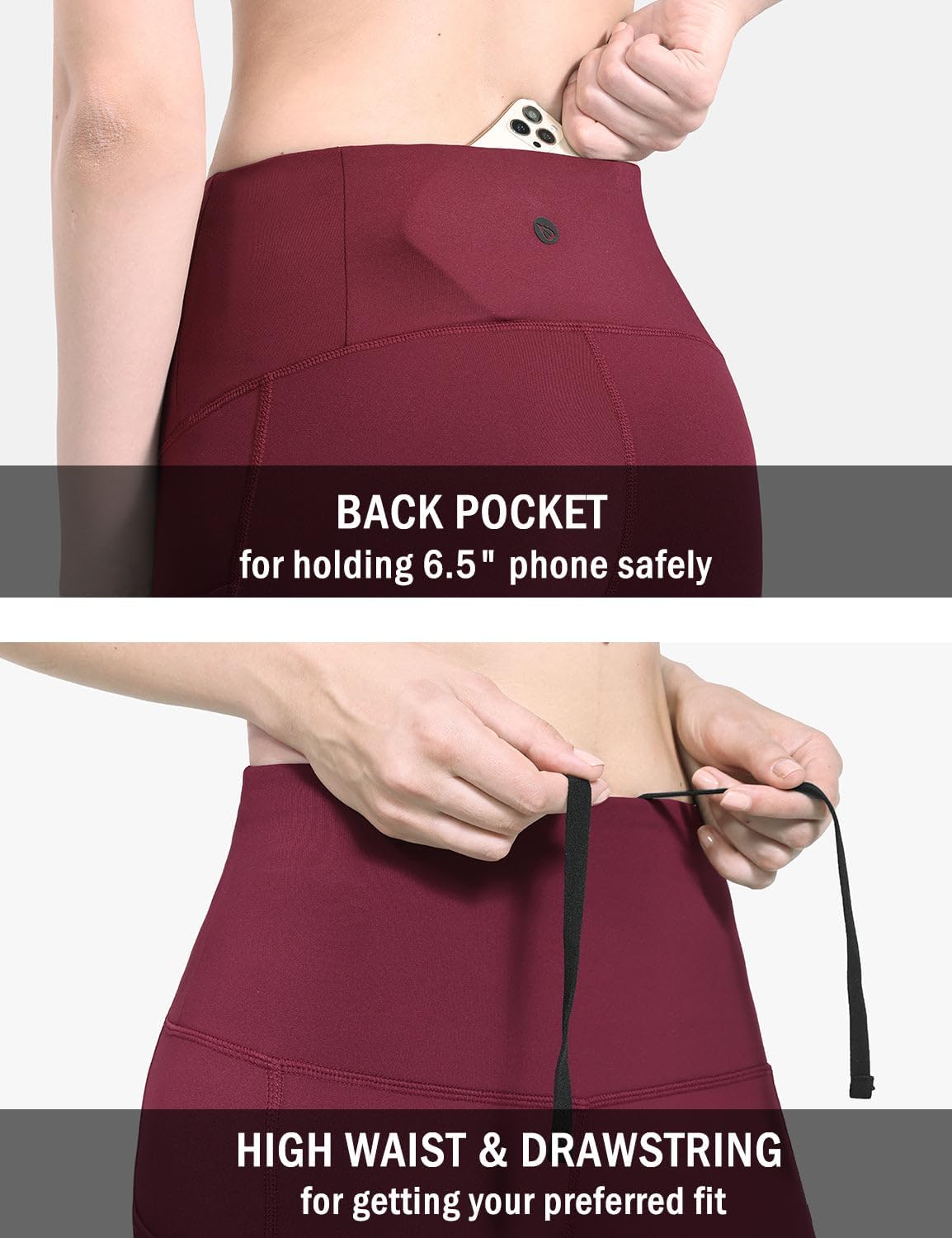 baleaf Winter Clothing Women Leggings Fleece Lined Tights Thermal Warm Thick Cold Weather Gear 1 Pockets - Image 4