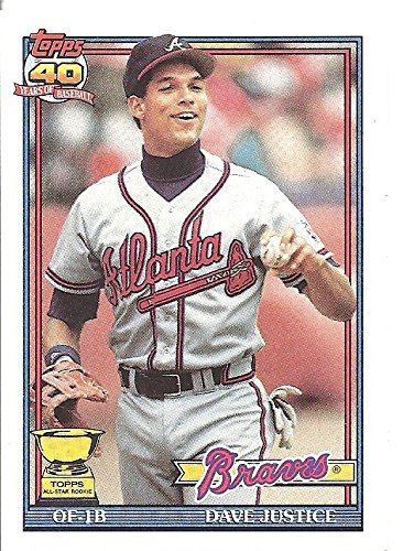 Amazon.com: DAVE JUSTICE ROOKIE CARD - 1991 TOPPS ALL-STAR