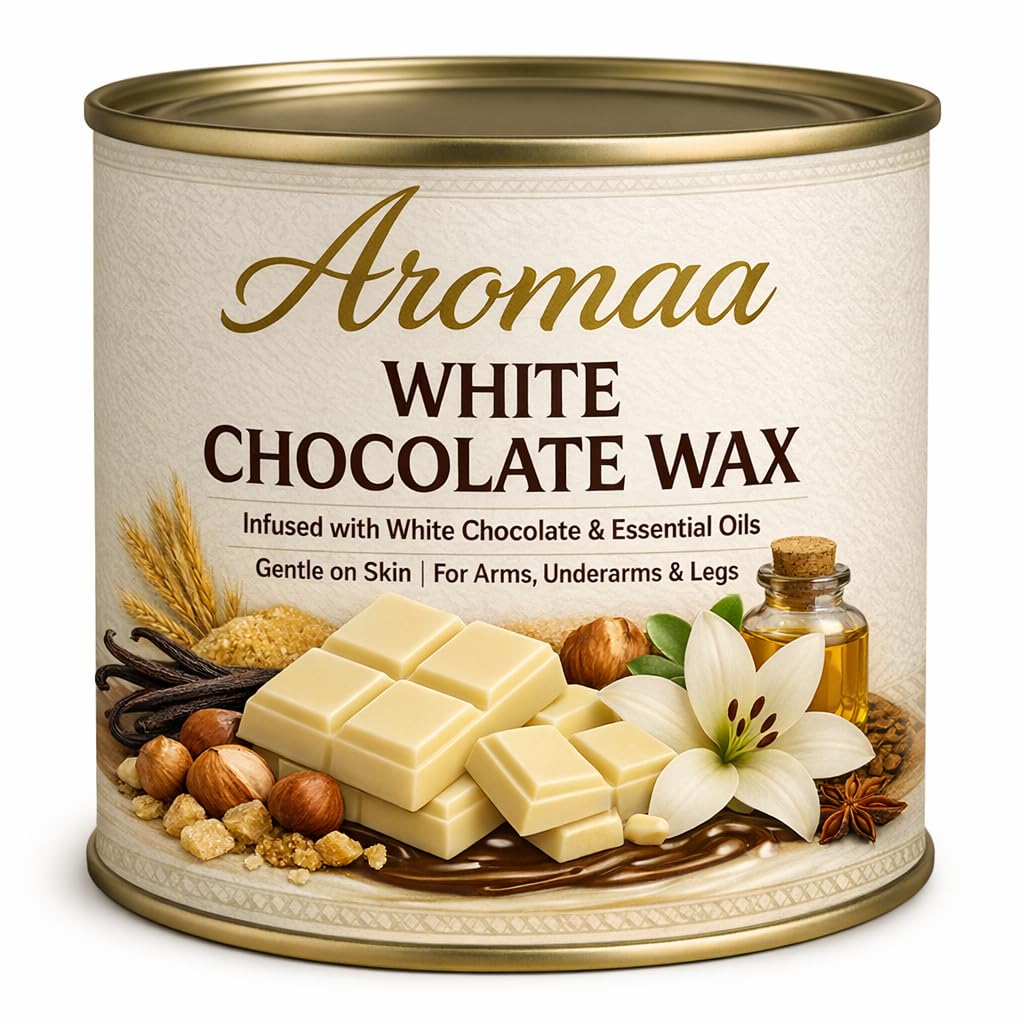 White Chocolate Wax for Smooth Hair Removal - 500gm For all skin types | Removes Tan, Dead Skin, brightens & moisturizes skin | For Arms, Legs, chest, and Full body, (White Chocolate Wax 500gm)-image-13