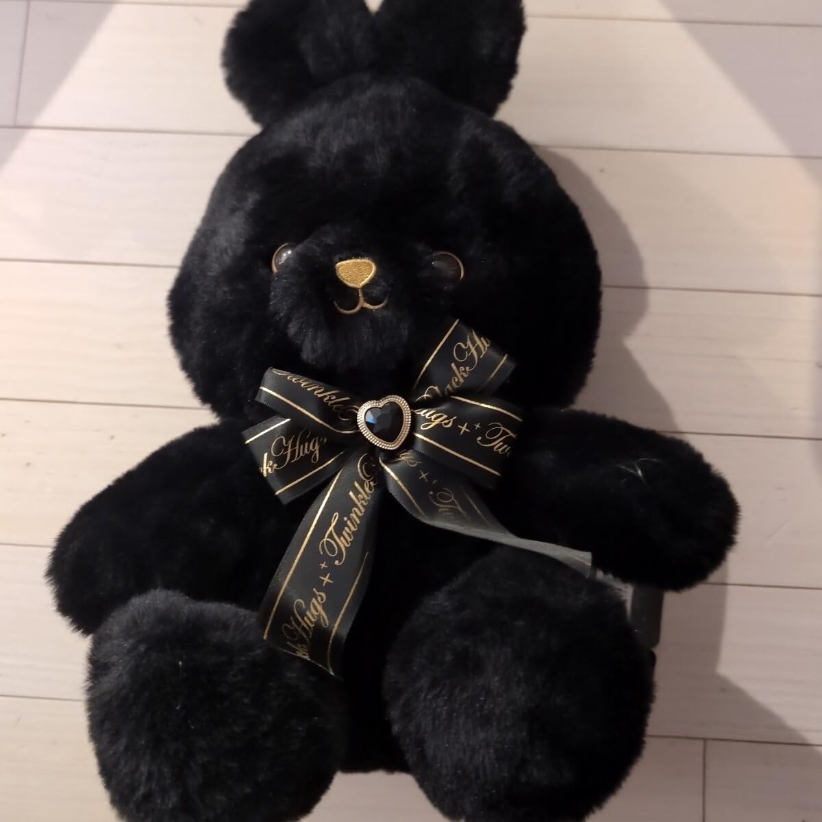 Amazon.co.jp: 真っ黒なお友達 ぬいぐるみ うさぎ ブラック 黒 40cm