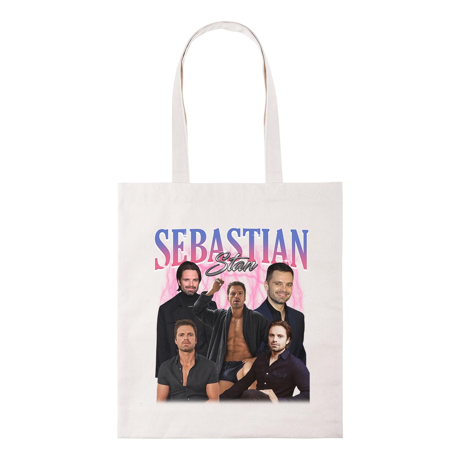 New Spirit Original Sebastian Stan tote bag cotton shopper shopping bag reusable bags